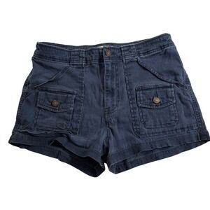 Abercrombie Cargo‎ Shorts Utility Pockets Dark Blue cotton Style Casual Everyday